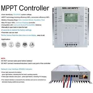Controlador de Carga Solar Monofásico Goyocar MPPT 60A para Sistemas de 12V y 24V con Sensor de Temperatura y Puerto USB - Product Image 4