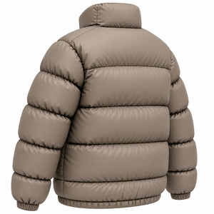 Custom <b>Men</b> Puffer Jacket <b>Winter</b> Outerwear Padded Bubble <b>Coat</b> High Stand Collar Solid Color Custom <b>Mens</b> Heavy Puffer Jacket <b>Coat</b> - Product Image 6