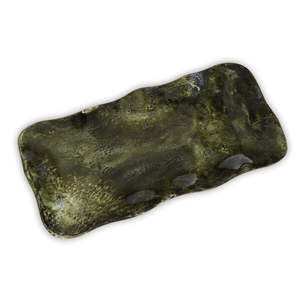 Bandeja de Resina Verde Oliva de Forma Irregular, Molde Artístico para Fundición, Decoración del Hogar, Plato de Servir Moderno para Mesa - Product Image 5