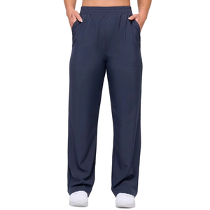 Spring <b>Summer</b> High Waist Ladies Trousers <b>Pant</b> Trouser Regular Fit Elastic Waist Breathable Custom - Product Image 4