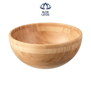 Bol en bambou tressé durable, best-seller, de haute qualité, écologique, léger, durable, pour servir du riz, des salades, vaisselle de table - Product Image 1