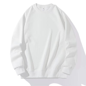 เสื้อสเวตเชิ้ตคอกลมผู้ชาย ทรงปกติ สีพื้น ผ้าถัก 100% คอตตอน ระบายอากาศได้ดี สวมใส่สบายๆ สำหรับฤดูใบไม้ร่วง - Product Image 4