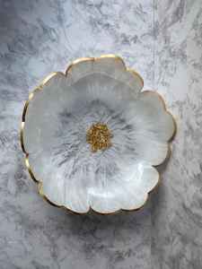 Large Light <b>Pink</b> Epoxy epoxy Resin Geode design <b>Bowl</b> Handmade Decorative Serving <b>Bowl</b> - Product Image 5