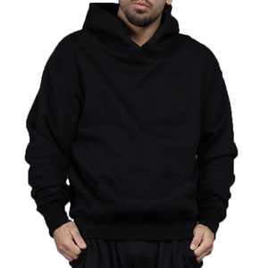 Hoodies High Quality 100% Cotton 400gsm Heavyweight Custom Blank for Screen Print Embroidery <b>Pullover</b> <b>Men</b> Oversized Hoodies - Product Image 1