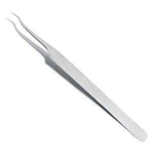 Pince à cils de précision antistatique en acier sur mesure, type en L, pince à cils droite professionnelle pour volume, forte adhérence - Product Image 5