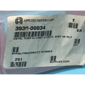 AMAT 3930-00034 CNTRL TEMP HI LIMIT J/K/RTD, SPDT - Equipo y piezas de semiconductores de confianza de la marca global Trusted Global Legacy - Product Image 5