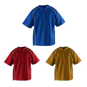 Wholesale Best Quality Sports Performance <b>Baseball</b> Jacket Short Sleeve Moisture Wicking Training Wear - Product Image 1