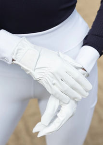 Gants d'équitation en cuir d'hiver de qualité supérieure, durables, avec logo personnalisé, ultra respirants, pour cavaliers professionnels, vente en gros. - Product Image 4