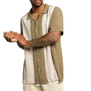 Camisa Hawaiana de Nailon/Algodón, Diseño Nuevo, Transpirable, Talla Grande, Estilo Casual Elegante, Estampado Digital, Manga Corta para Hombre, Verano - Product Image 2