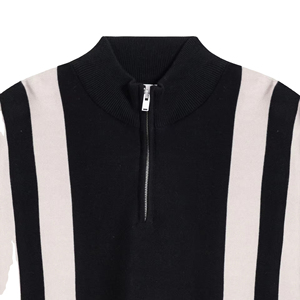 T-shirts à col zippé pour hommes, coupe décontractée, manches courtes, sport, été, haute qualité, col polo, impression personnalisée - Product Image 6