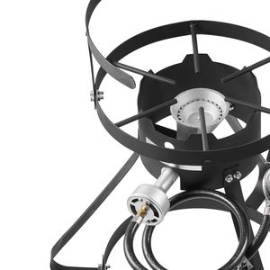 Kit Friggitrice a Propano in Alluminio da 10 Qt per Esterni con Pentola Profonda per Frutti di Mare, Termometro e Cestello Scolapasta per Friggere Ali di Pollo - Product Image 5
