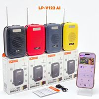Radio Portabel LP-V122 dengan Layar LCD, Pemutar Musik FM, Kartu TF, USB, dan Kotak Suara Isi Ulang untuk Afrika