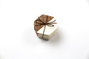 Premium Wood <b>Marble</b> Tea Coaster <b>Set</b> by NEHA ENTERPRISES Modern Round Beverage Coasters for <b>Coffee</b> <b>Table</b> - Product Image 3