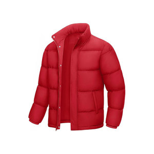 <b>Lightweight</b> Quilted Coated Puffer Baggy Oversized <b>Jacket</b> for <b>Men</b> Front Logo Comfortable Breathable - Product Image 2