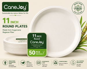Heavy Duty Eco-Friendly <b>Disposable</b> Bagasse <b>Plate</b> for Party Use Microwave Safe Compostable Hot/Cold Food Takeaway <b>Plate</b> - Product Image 6