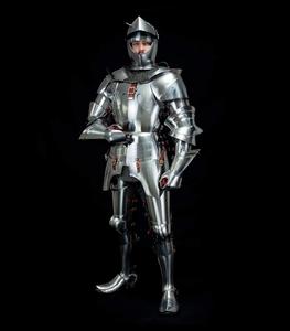 Armure complète en métal de style Renaissance, design tendance, conçue pour l'exposition en musée et les collections historiques - Product Image 2
