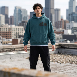 Sudadera con Capucha de Algodón Grueso para Hombre, Estilo Urbano Informal, Personalizada, Talla Grande - Product Image 2