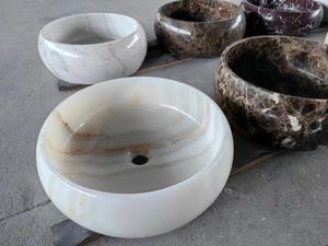 Stylish Handmade Feature Marble Pattern Solid Surface Countertop Art Sink for Bathroom Wash <b>Basin</b> For Home and Hotels - Product Image 3