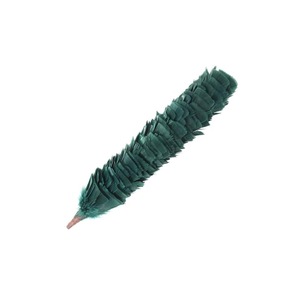 Gorra Glengarry OEM con plumas de imitación teñidas en verde regimiento, plumas de plumón sintético, color personalizado, venta al por mayor, terciopelo, cuatro estaciones, unisex, GNG - Product Image 2