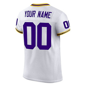 Customized Sublimated V-Neck American Football Jersey New Arrival Team Name Number Breathable American Football Game Jersey - Product Image 6