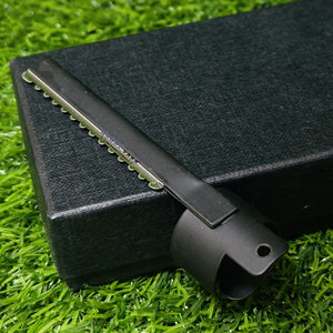 Navaja de Afeitar Profesional para Barbería, Desechable, con Una Sola Cuchilla de Acero Inoxidable, Anillo para el Dedo, Moldeador de Cabello, Color Negro - Product Image 3