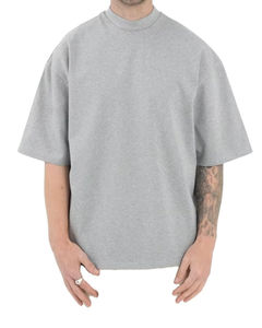 เสื้อยืดโอเวอร์ไซส์ผู้ชายสีดำหนา คุณภาพดี ขายส่ง สตรีทแวร์ ผ้าฝ้ายนุ่ม 100% หนัก 280gsm เป็นมิตรกับสิ่งแวดล้อม - Product Image 1