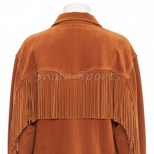 2026 Customizable Women's Western Style <b>Long</b> Sleeve <b>Leather</b> <b>Jackets</b> Plus Size Fashion Accessory for women OEM Serviced - Product Image 3