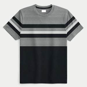 Camiseta de Algodón de Manga Corta con Cuello Redondo para Hombre, de Secado Rápido y Transpirable, Estilo Vintage, en Gris, Negro, Blanco y Varios Colores, con Logotipo Personalizado, Nueva y en Oferta - Product Image 1
