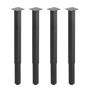 Gambe per Mobili in Acciaio Quadrate Regolabili 24-40 Pollici, Carico Massimo 1200 Libbre, Installazione Rapida, Resistenti per Casa e Ufficio - Product Image 1