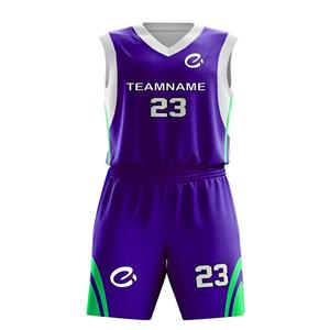 High Quality Men <b>Basketball</b> Uniform Sets Plus <b>Size</b> 100% Polyester Material Lightweight Customized Logo Player Name OEM Service - Product Image 5