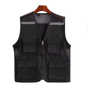 Chaleco de Seguridad Reflectante de Alta Visibilidad Unisex, Malla de Poliéster Transpirable, Múltiples Bolsillos, Detección de Agujas, Ropa de Trabajo, Transferencia de Calor - Product Image 2