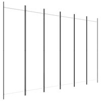 Paravent minimaliste blanc à 6 panneaux en tissu, 118,1 x 78,7 pouces, pliable, pour la décoration intérieure
