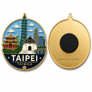 Aimants de réfrigérateur en métal personnalisés pour les marques alimentaires et de boissons - Cadeaux promotionnels de collection avec logo personnalisé - Product Image 3