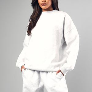 Article très vendu : Sweat-shirt personnalisé 100% coton molletonné, coupe ample et oversize, col rond, style hip-hop, streetwear pour femmes, sweat-shirts pour femmes - Product Image 2