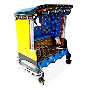 Sofá de madera o hierro hecho a mano estilo camión para últimos hoteles y restaurantes con asientos de diseñador indio - Product Image 2