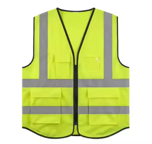 Gilet de sécurité LED étanche de classe 1 de haute qualité avec logo personnalisé, couleur verte, support OEM ODM pour usage en construction - Product Image 5