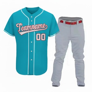 Uniforme de Béisbol Transpirable para Adultos, Venta Caliente, Logotipo y Nombre del Equipo Personalizados, 100% Poliéster Antibacterial, Precio al por Mayor - Product Image 4