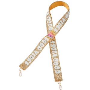 Sangle de sac à main perlée Zeta Tau Alpha, faite main, élégante, durable, en coton, taille personnalisable, pour les supporters de la sororité et les jours de match - Product Image 2