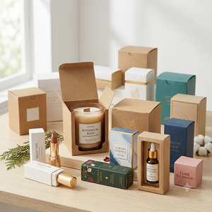 Eco-friendly <b>Kraft</b> Paper Rigid <b>Box</b> with Custom Logo UV Printing OEM Vietnam Manufacturer Supplier Factory - Product Image 1