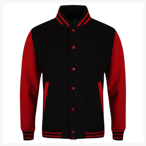 2025 OEM <b>Men's</b> Stand Collar Classic Blue Varsity Letterman Varsity <b>Jacket</b> For <b>Men</b> With <b>White</b> Leather Strip Winter Heated <b>Jacket</b> - Product Image 4