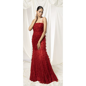 Vestido de noche largo para mujer con estilo lujoso |   Vestido de Diseñador con Abertura Alta para Fiesta de Cóctel |   Ropa para Ocasiones Especiales de Desfiles de Moda |   Proveedor - Product Image 1