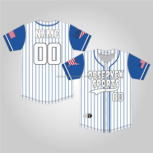 Camisetas de Béisbol y Sóftbol con Rayas Sublimadas, Camiseta de Béisbol Personalizada para Jóvenes, Ropa de Béisbol y Sóftbol, Camisetas de Béisbol - Product Image 1