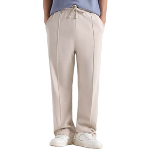 Pantalon de loisir sportif pour homme Pantalon de randonnée 100% coton Léger Canvas Flat Front Mid Waist Straight OEM Service disponible - Product Image 1