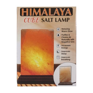 Lámpara de sal de cristal rosa del Himalaya ecológica, luz de roca moderna hecha a mano para sala de estar, fuente de alimentación de CA - Product Image 6
