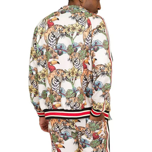 Chándal con Estampado Animal para Hombre, Manga Larga, Cierre de Cremallera, Transpirable, Poliéster, Ropa Casual, Temporada de Primavera, Corte Regular - Product Image 6