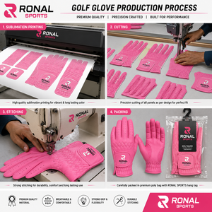 Guante de Golf de Piel Cabretta Premium con Diseño Estampado para Hombre y Mujer, Ajuste para Mano Izquierda y Derecha, Duradero, de Secado Rápido y Transpirable - Product Image 6