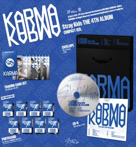 อัลบั้มเต็ม Stray Kids KARMA COMPACT Ver 4 พร้อมซีดี อัลบั้มภาพ โฟโต้การ์ด โปสเตอร์ ของแท้ รุ่นลิมิเต็ดอิดิชั่น ของขวัญ - Product Image 4