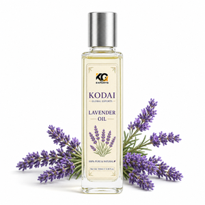 Aceite de Lavanda 100ml, Aceite Esencial Herbal Natural Puro para Aromaterapia, Botella de Vidrio 110g, Logotipo Personalizado del Tamil Nadu - Product Image 1