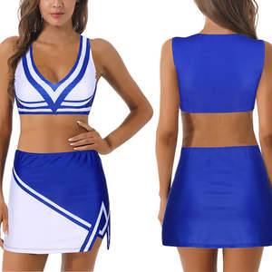 Ensemble complet personnalisé pour majorettes : veste de réchauffement, leggings, tenue d'entraînement, uniforme de cheerleading en gros - Product Image 5