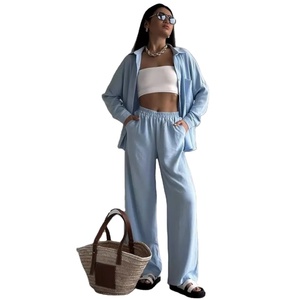 Haute qualité 100% coton Premium 2 pièces ensemble décontracté conception personnalisée survêtements élégant en gros respirant survêtements - Product Image 1